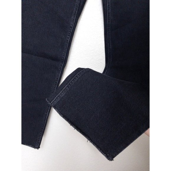 NWT Everlane The Way High Waisted Jean 28 Long Raw Hem Straight Wide Leg Organic - Picture 7 of 12